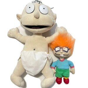 Rugrats 1997 vintage plush Chuckie Tommy Pickles Nickelodeon